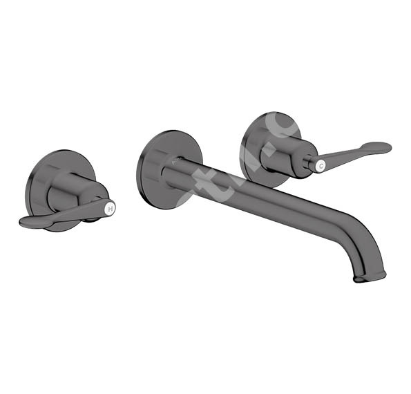 Тридупков стенен смесител за вана Archivio Polished Black Chrome - Axor