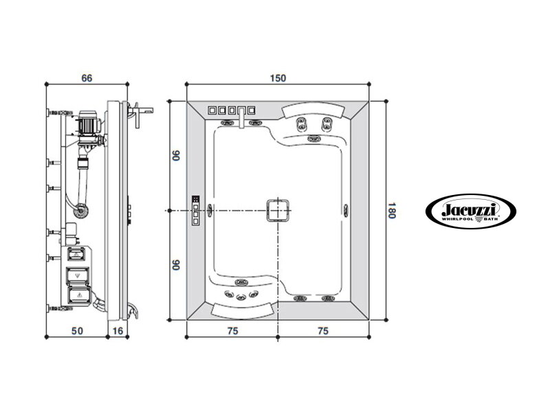 Хидромасажна вана Aura Plus Base - Jacuzzi 5