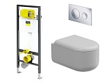 Viega + тоалетна Petra Glossy White