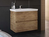 Долен MFC шкаф за баня с мивка Luxus 70 Wood