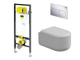 Viega + тоалетна Petra Glossy White